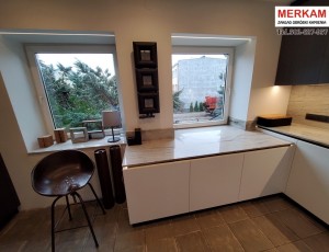 Blat kuchenny z kwarcu naturalnego Opus White / Merkam 