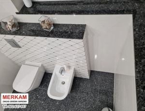 Parapet  / połka z granitu Lablador Blue  / Merkam