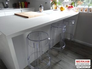 Blat kuchenny z konglomeratu Pamir Białe blaty