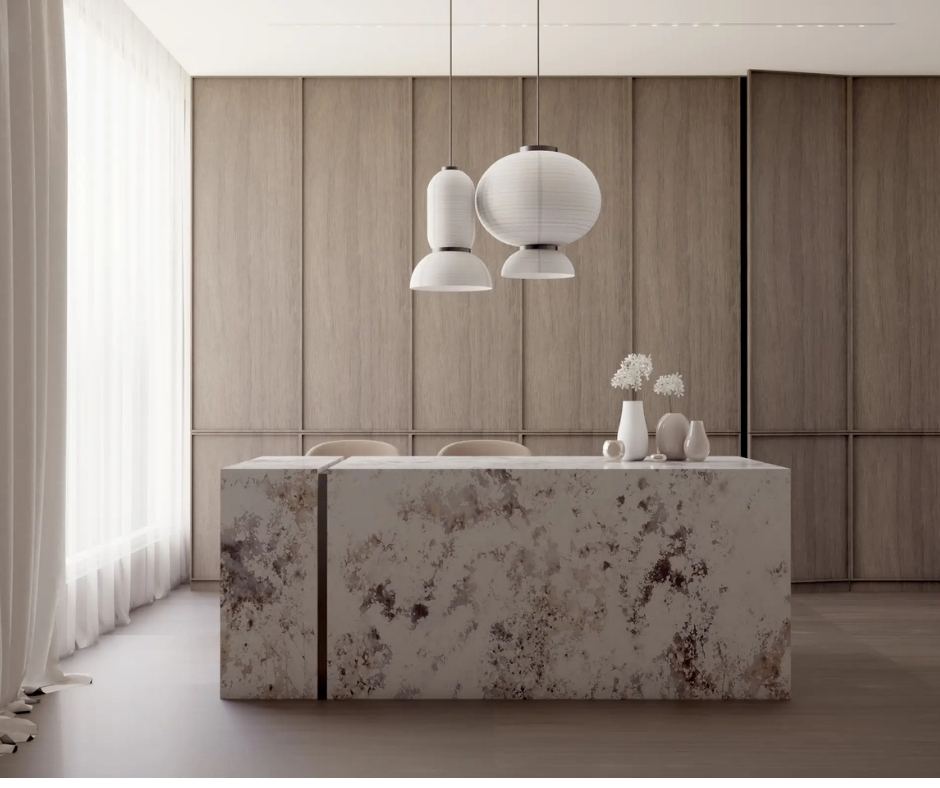 Blat kuchenny z konglomeratu Siquartz Bianco Alpinus