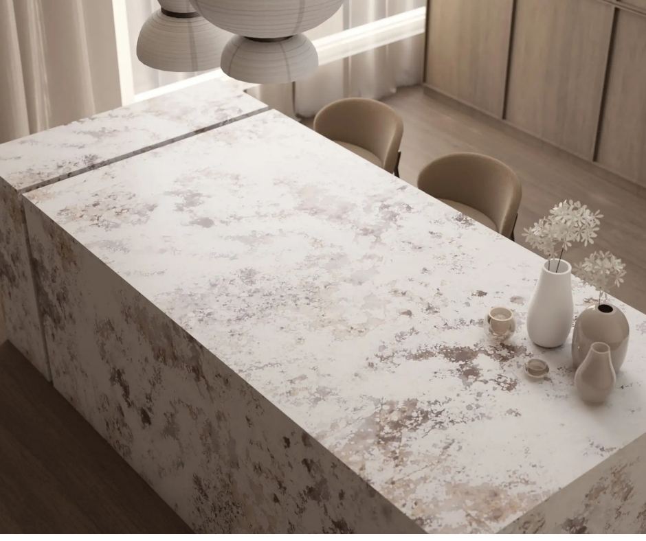 Blat kuchenny z konglomeratu Siquartz Bianco Alpinus