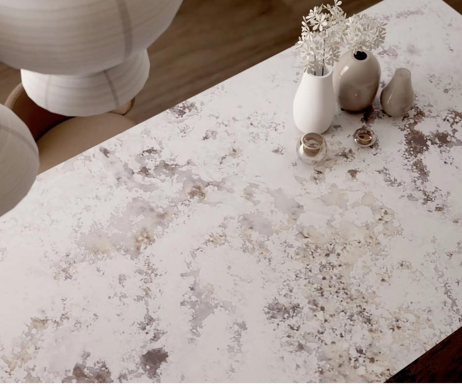 Blat kuchenny z konglomeratu Siquartz Bianco Alpinus