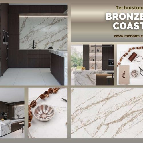 Blat kuchenny z konglomeratu Technistone Bronze Coast