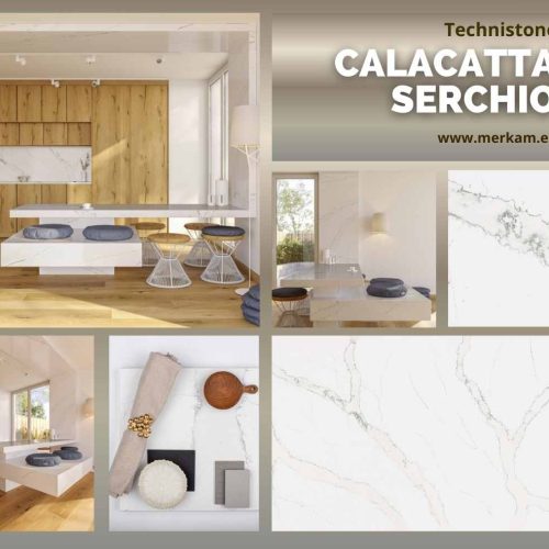 Blat kuchenny z konglomeratu Technistone Calacatta Serchio