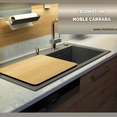 Blat kuchenny z konglomeratu Technistone Noble Carrara.