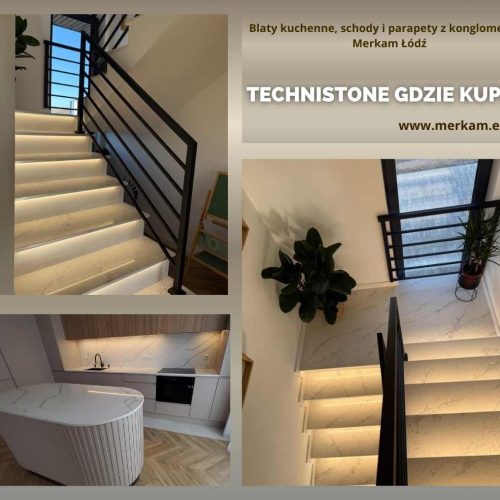 Technistone gdzie kupić Blaty kuchenne, schody i parapety z konglomeratu – Merkam Łódź
