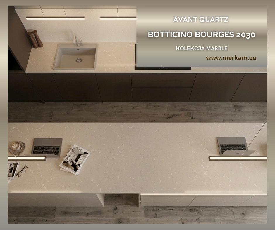 Blat kuchenny z konglomeratu Avant Botticino Bourges 2030 kolekcja Marble