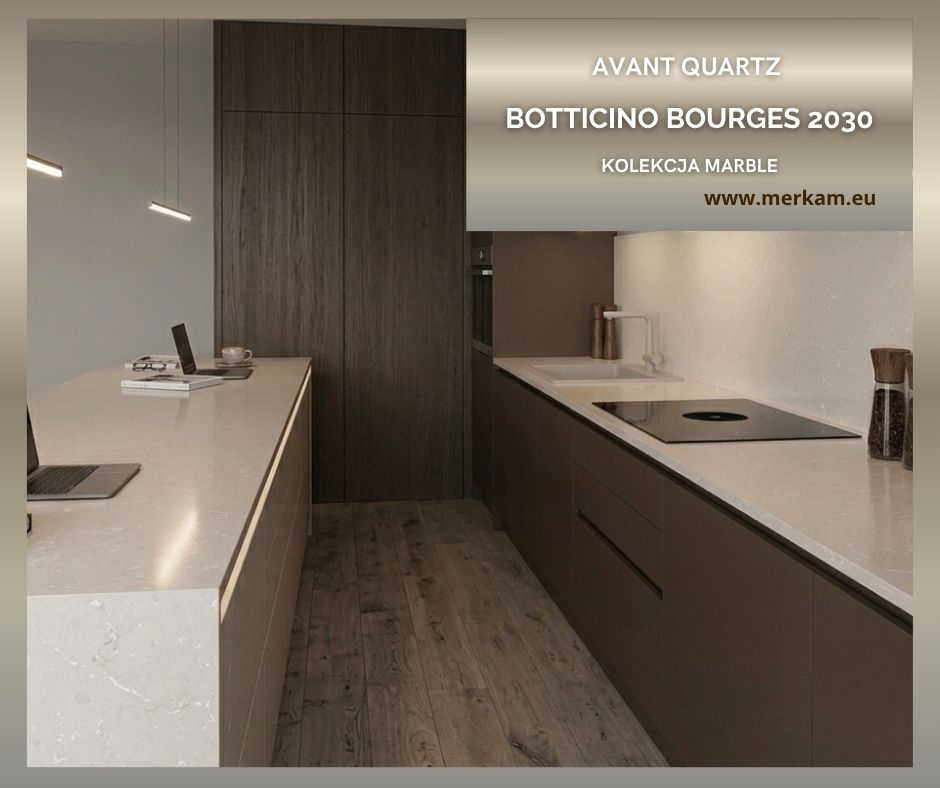 Blat kuchenny z konglomeratu Avant Botticino Bourges 2030 kolekcja Marble