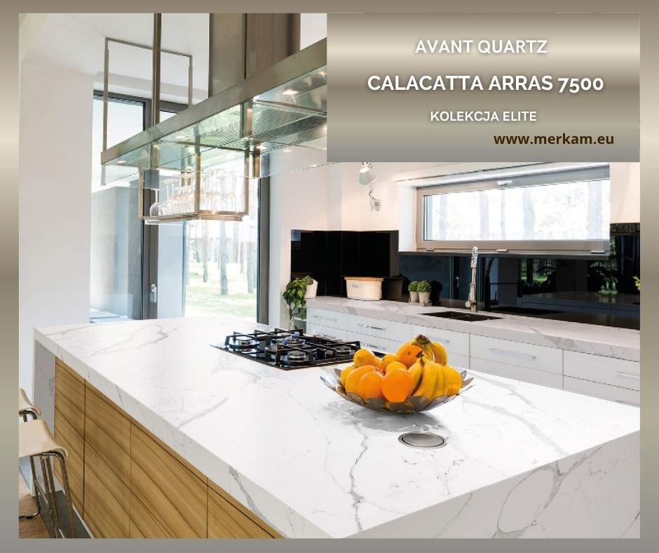 Blat kuchenny z konglomeratu Avant Calacatta Arras 7500