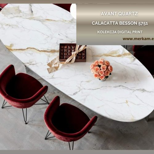 Blat kuchenny z konglomeratu Avant Calacatta Besson 5751