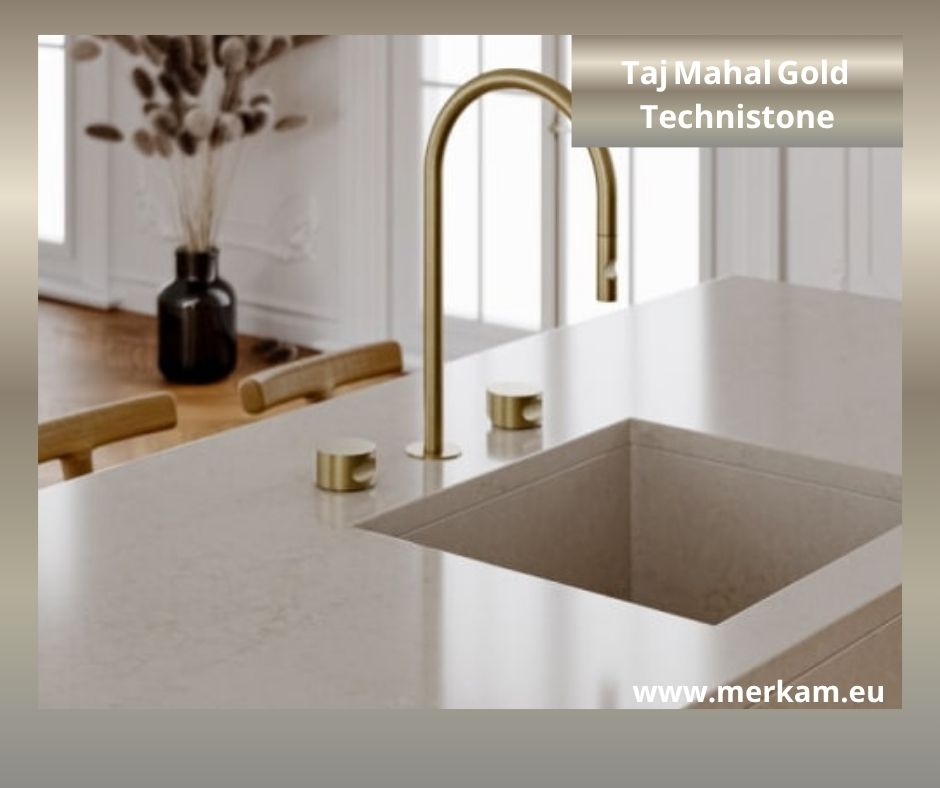 Jaki blat kuchenny wybrać Taj Mahal Gold Technistone