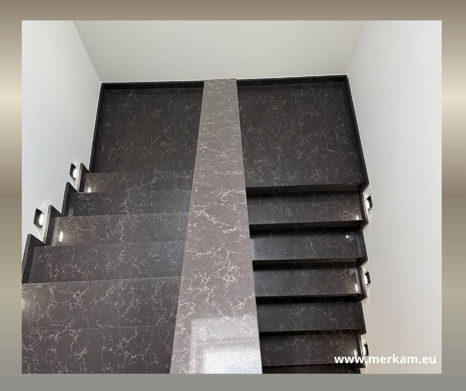 Schody Caesarstone 6338 Woodlands Łódź