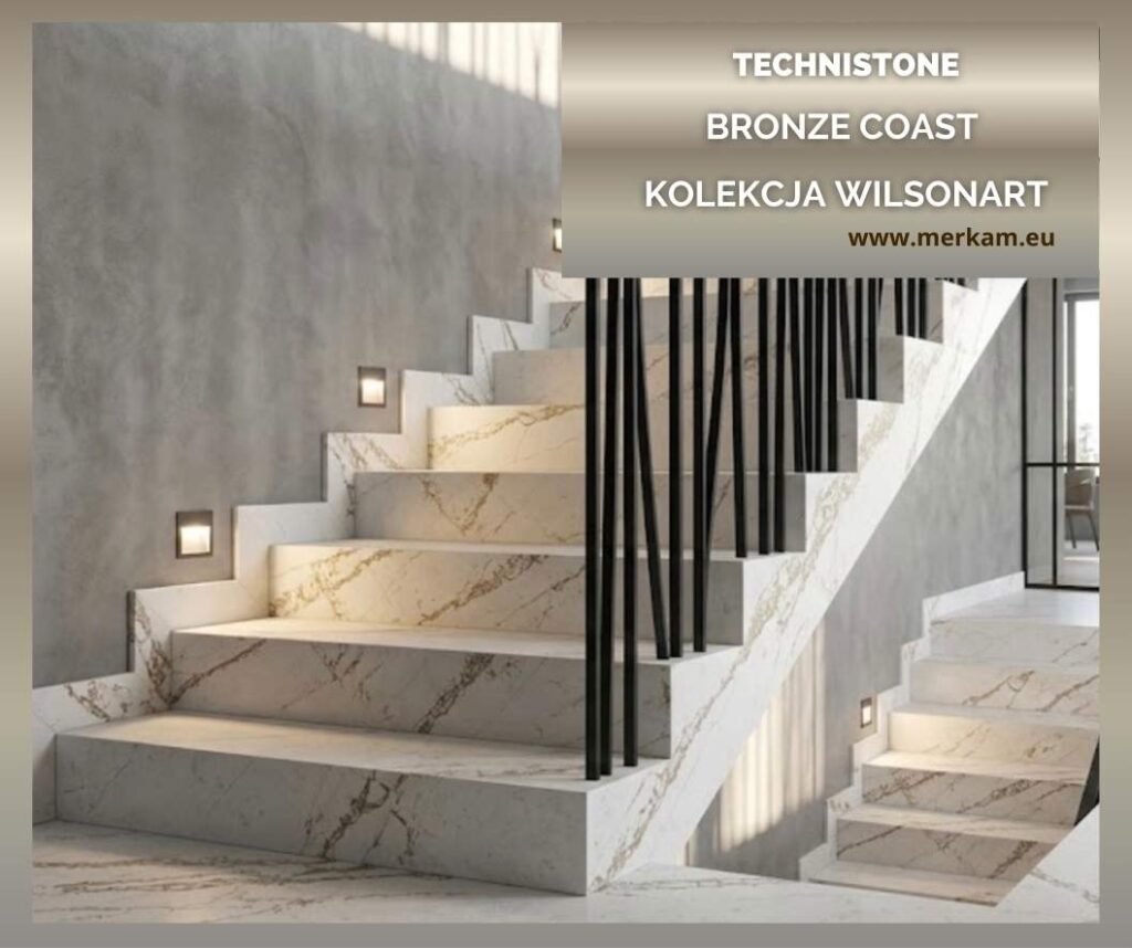 Schody Technistone Łódź Bronze Coast Kolekcja Wilsonart