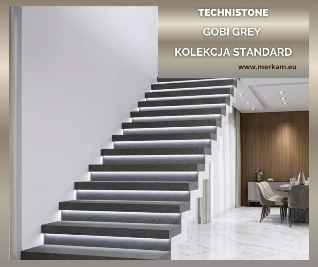 Schody Technistone Łódź Gobi Grey Kolekcja Standard Realizacja Merkam