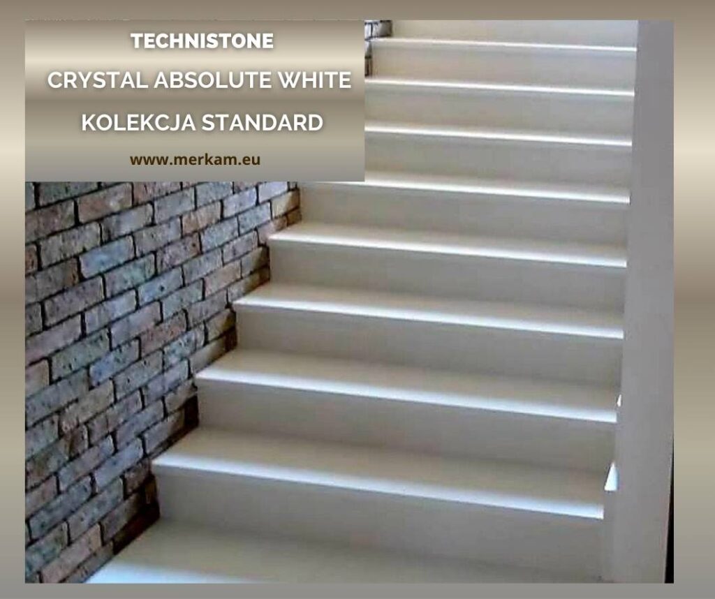 Schody Technistone Łódź Producent Crystal Absolute White Kolekcja Standard