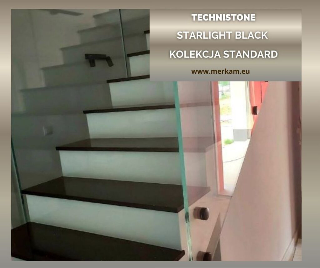 Schody Technistone Łódź |Producent - Merkam Starlight Black Kolekcja Standard