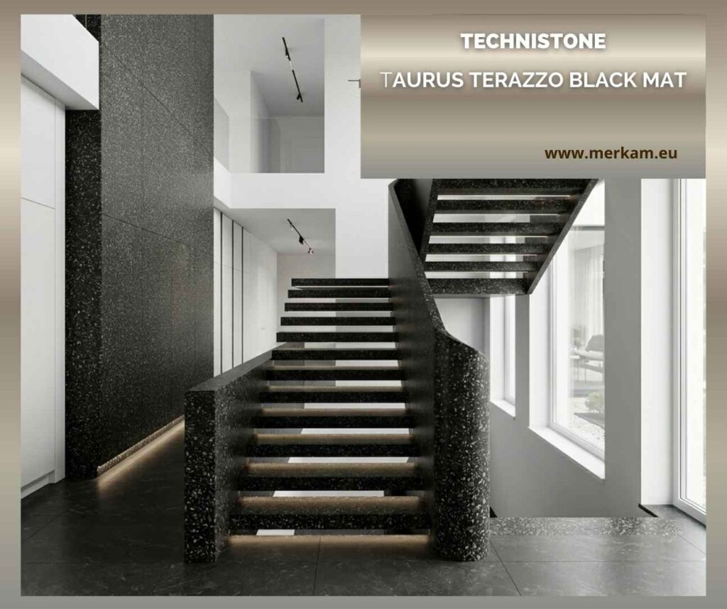 Schody Technistone Łódź – Taurus Terazzo Black