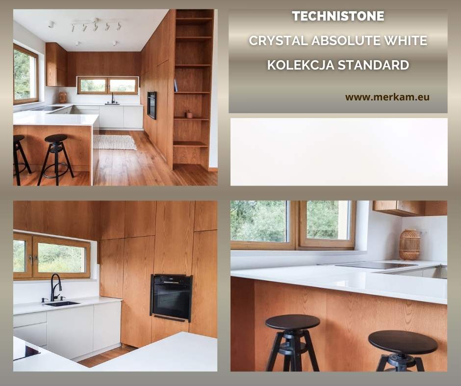Technistone Crystal Absolute White Kolekcja Standard