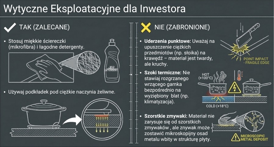 Wady spieków kwarcowych