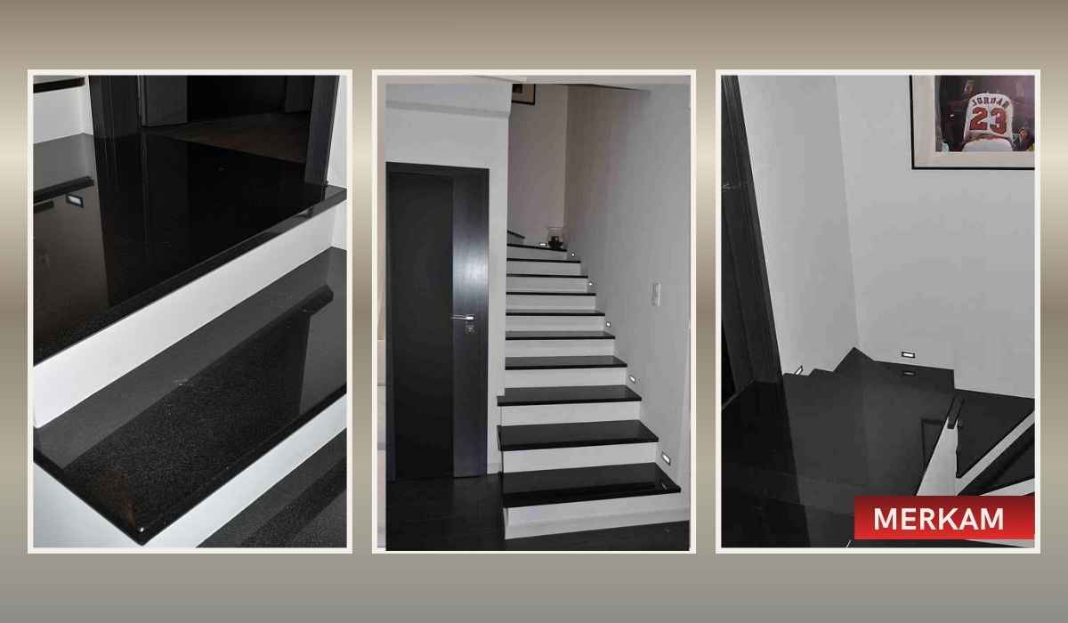 Schody Granitowe Nero Assoluto Łódź