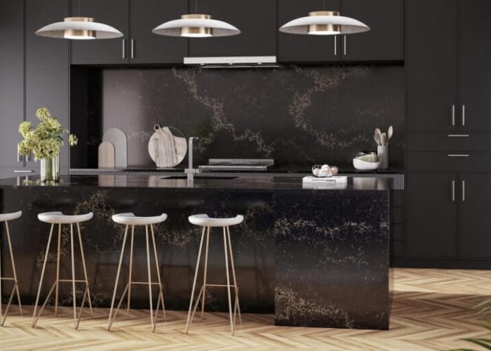 Blaty kuchenne z konglomeratu Caesarstone 5100 Vanilla Noir