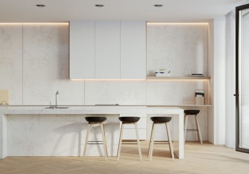 Blat kuchenny z konglomeratu kwarcowego - przecierany-beton - Altamonte Technistone / Merkam